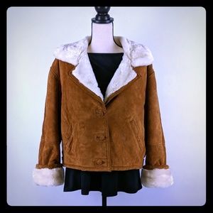 Suede jacket with soft lining